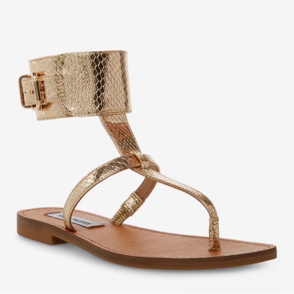 Steve Madden Gold Sandal NWT